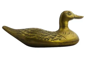 Williamsburg Pottery Brass Swimming Duck