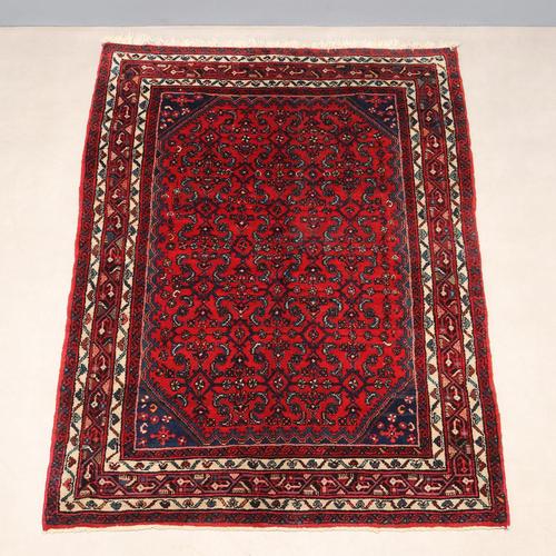 Antique Hosseimbad Heavy Knot Rug in Cotton and Wool For Sale - Image 3 of 8