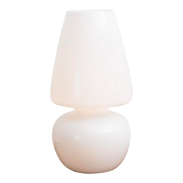 Large Italian Glass Table Lamp by VeArt For Sale