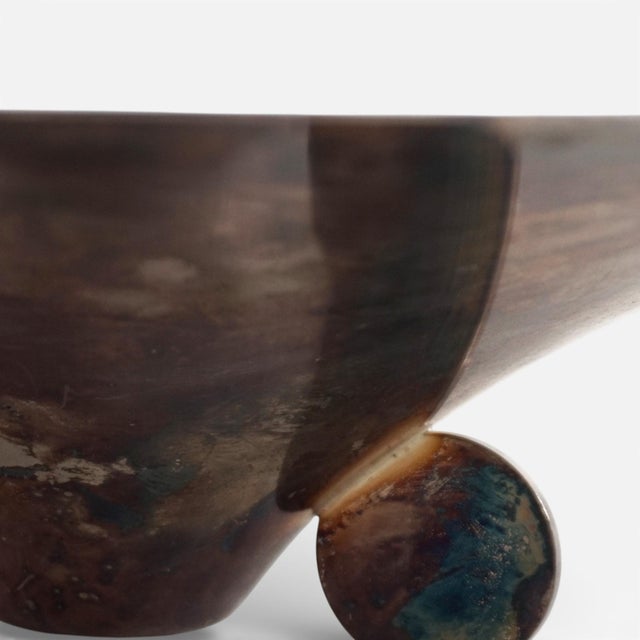 Bauhaus Sculptural Ikora Bowl in Silver-Plated Brass by Paul Haustein for WMF, 1930s For Sale - Image 11 of 13