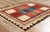 Textile Vintage Persian Lori Checkerboard Rug - 04'01 X 04'10 For Sale - Image 7 of 9