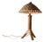 Bamboo and Rattan Table Lamp with Woven Shade, 1950s For Sale