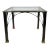 Regency Modern Dark Chrome and Glass End Table- Design Institute of America For Sale