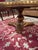 Gold Vintage Reverse Painting on Glass Round Coffee Table For Sale - Image 8 of 13