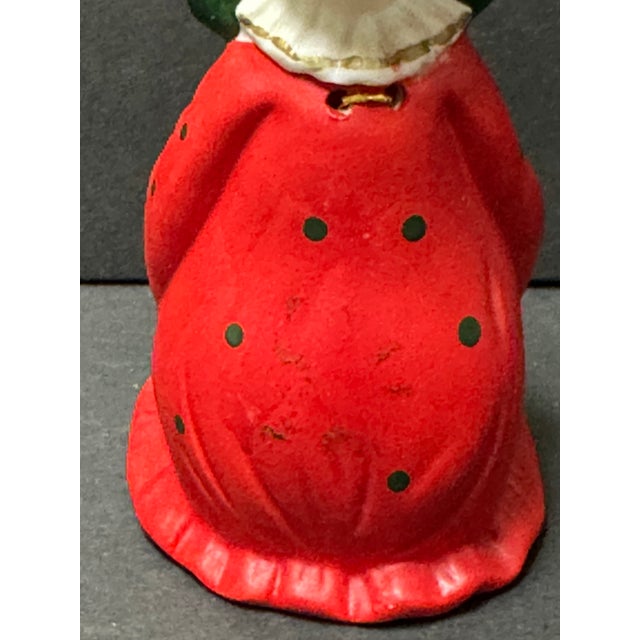 Vintage Late 20th Century Red Polka Dot Clown Bell For Sale - Image 11 of 11