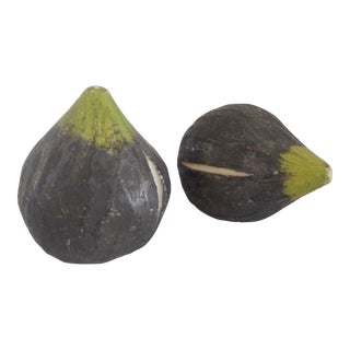 Pair of 1990s Decorative Alabaster Figs For Sale