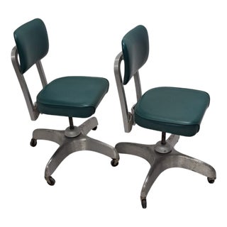 Industrial Chairs, 1940s-1950s, Set of 2 For Sale