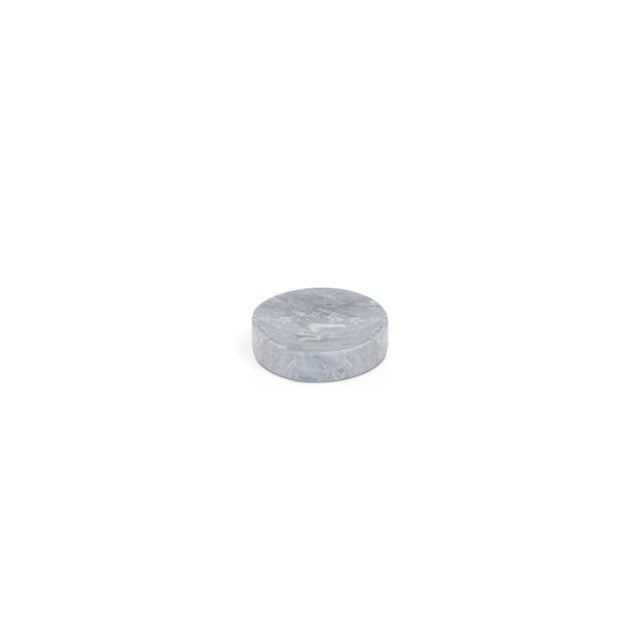 Not Yet Made - Made To Order Rounded Set for Bathroom in Grey Bardiglio Marble, Set of 3 For Sale - Image 5 of 8