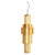 Babel T Gr Golden Suspended Lamp by Stephen Burks for Parachilna For Sale - Image 12 of 12