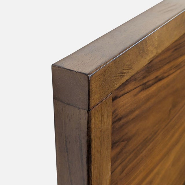 This sturdy wooden bed frame comes with a matching headboard, side rails, center support, and slats for support. The...