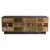 Metal Wires Brass Credenza with Fumé Glass Top by Flair Firenze, 2000 For Sale - Image 7 of 7