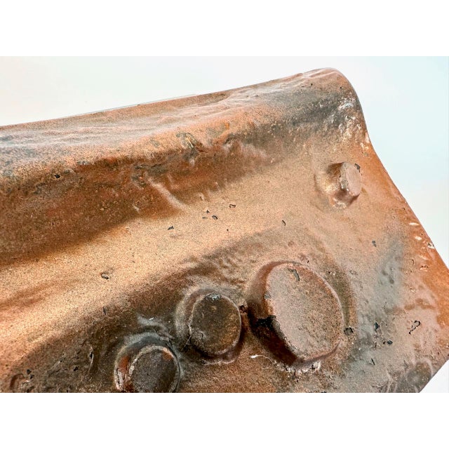 Brutalist Copper Plated Push and Pull Alpana Door Handle, 1970s For Sale - Image 9 of 12