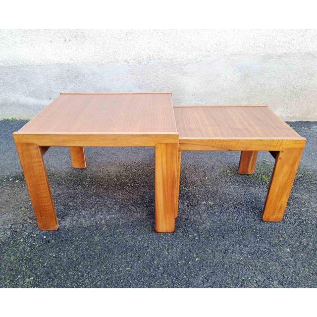 1960s Italian Nesting Tables Model 777 by Afra & Tobia Scarpa for Cassina, Italy, 1965, Set of 2 For Sale - Image 5 of 14