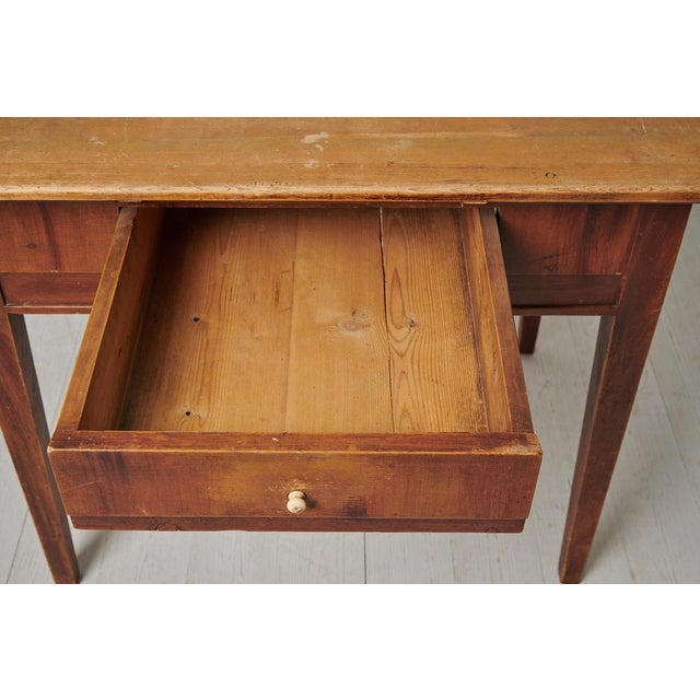 Small Swedish Folk Art Country Table For Sale - Image 10 of 14