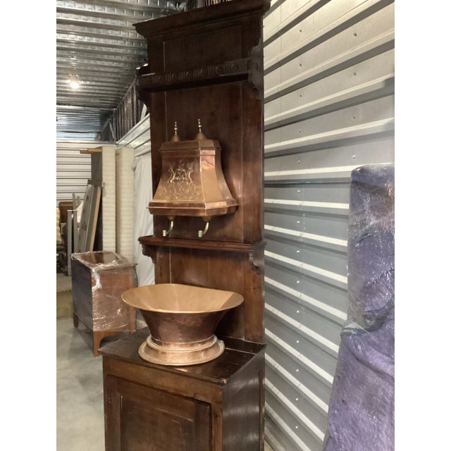 French Antique Farmhouse “Lavabo”/Washstand For Sale - Image 4 of 6