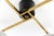 Mid-Century Modern Four-Armed Brass and Glass Lamp, 1950s For Sale - Image 11 of 13