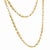 Contemporary Vintage 18k Yellow Gold Mariner Link Chain For Sale - Image 3 of 7