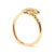 Haus of Brilliance 10K Yellow Gold 1/10 Cttw Diamond Palm Tree Statement Ring (H-I Color, I1-I2 Clarity) - Ring Size 6 For Sale - Image 4 of 7