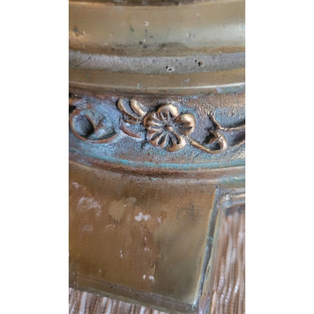 Gold Rare Find, Vintage Large Candelabra Set For Sale - Image 8 of 10