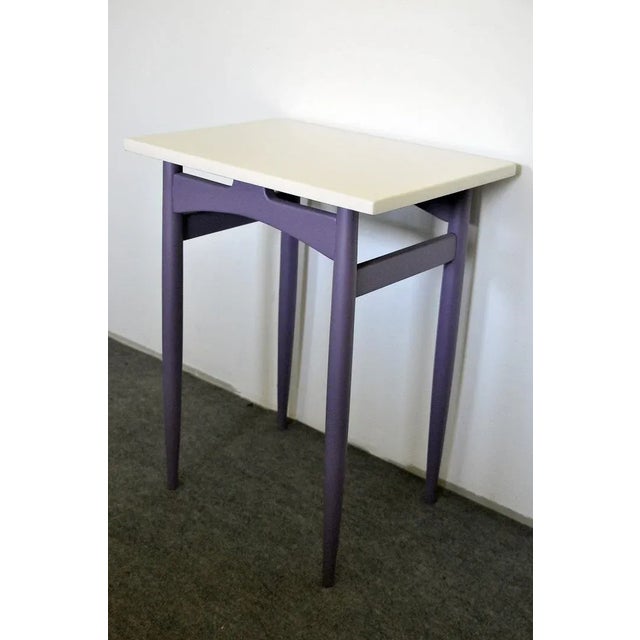 Painted Side Table in the Style of Thonet, 1940s For Sale - Image 3 of 6