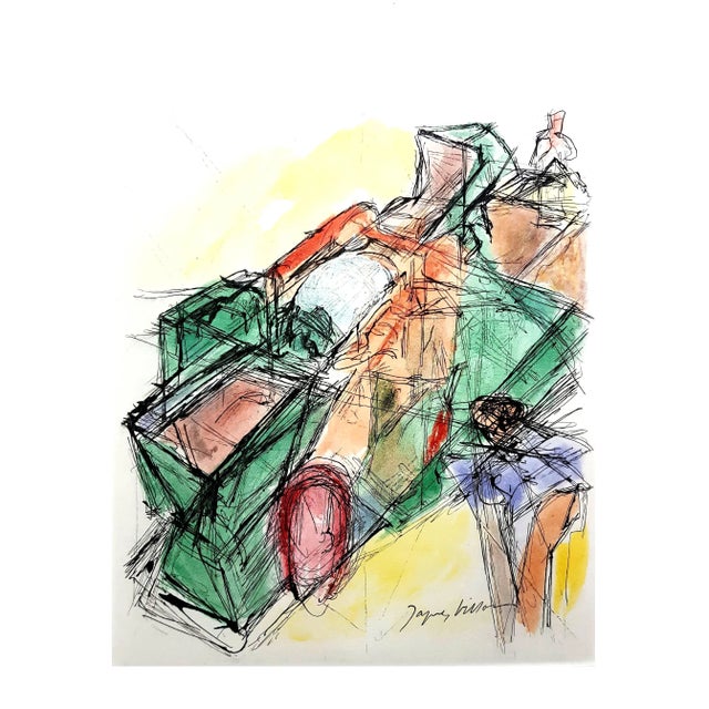 Jacques Villon, Flowers, 1955, Lithograph For Sale - Image 6 of 6