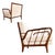 Mid-Century Brazilian Armchairs by Rino Levi, Hardwood & Bouclé, 1960s For Sale