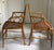Wood Vintage English Faux Bamboo Oval Back Armchairs in the Manner of Tom Parr for Colefax & Fowler For Sale - Image 7 of 17