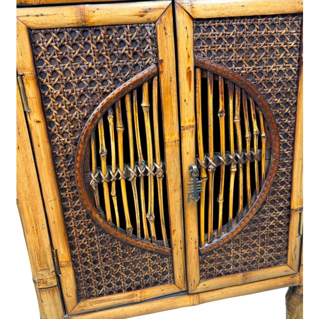 19th Century Aesthetic Table Top Bamboo Cupboards, 1880, Set of 2 For Sale - Image 10 of 13
