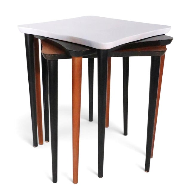 Set of Three Mid Century Stacking Tables For Sale - Image 17 of 18