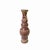 This is a handmade decorative ceramic vase in a distressed plum purple #713443 tan marks mix color finish. It has a narrow...
