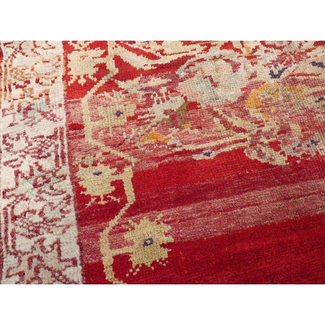 Rustic Galerie Shabab Collection Early 20th Century Turkish Oushak Throw Rug For Sale - Image 3 of 7