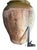 Ceramic Antique Earthenware Storage Jar With Green Glaze and Staple Repair For Sale - Image 7 of 9