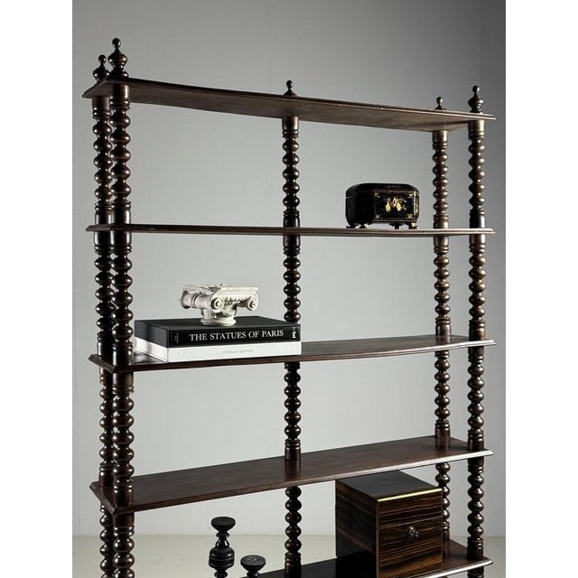 French Bookcase in Walnut For Sale - Image 11 of 18