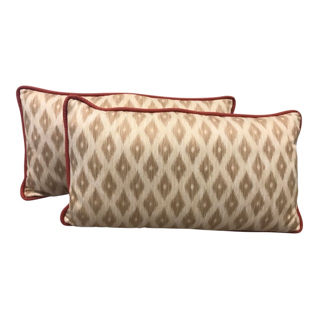King Size Decorative Patterned Pillows - A Pair Chairish