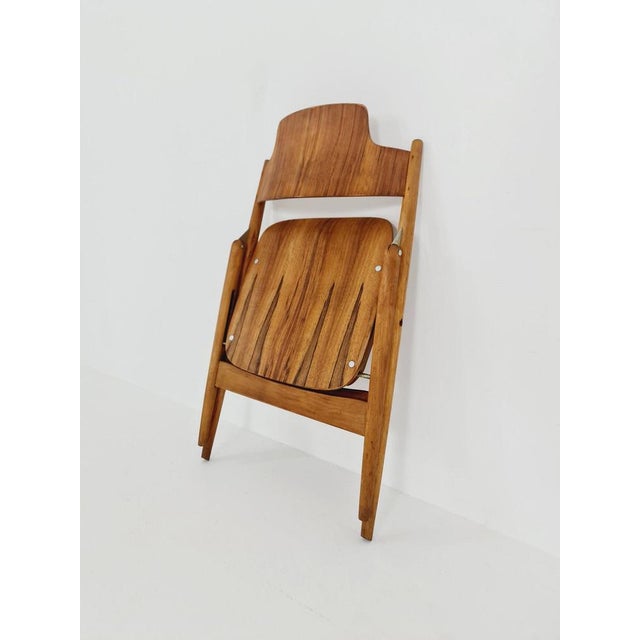 Wood Austrian Folding Chair by Egon Eiermann for Wilde & Spieth, 1950s For Sale - Image 7 of 9