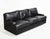 Timeless, sophisticated, and exceptionally well-crafted, this vintage black leather 3-seater sofa by Hancock &amp; Moore...