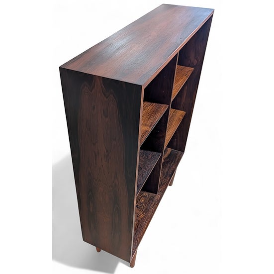 1950s Small Rosewood Bookcase For Sale - Image 4 of 5