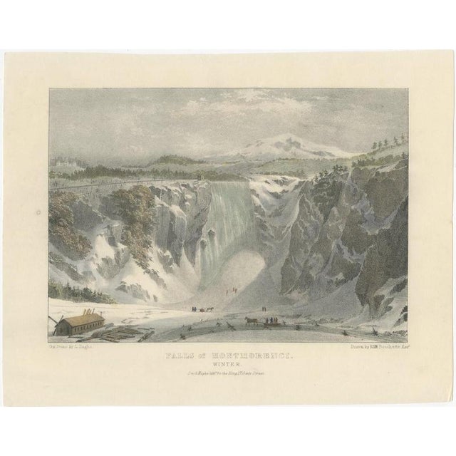 After Bouchette, Montmorenci Falls, 1832, Lithograph For Sale - Image 3 of 12