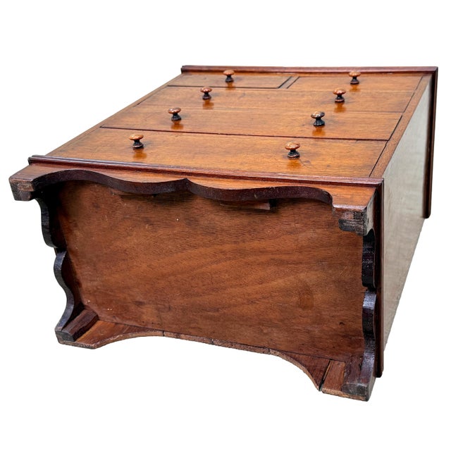 Early 19th Century Georgian Miniature Mahogany Chest of Drawer For Sale - Image 6 of 10