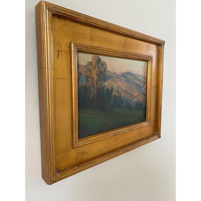 “Backyard Sunrise” Plein Air Landscape Oil Painting by Michael Obermeyer, Framed For Sale - Image 14 of 16