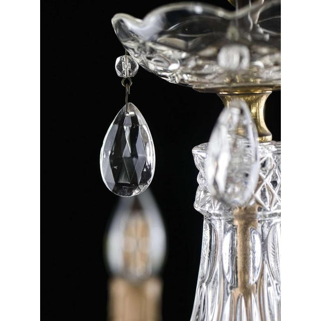 Small Crystal 8-Light Chandelier For Sale - Image 6 of 8