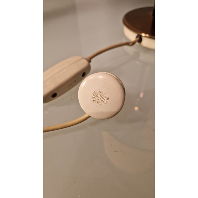 Bedside Lamps in Copper-Plated Brass with Lampshades from Stilnovo, 1960s, Set of 2 For Sale - Image 11 of 18