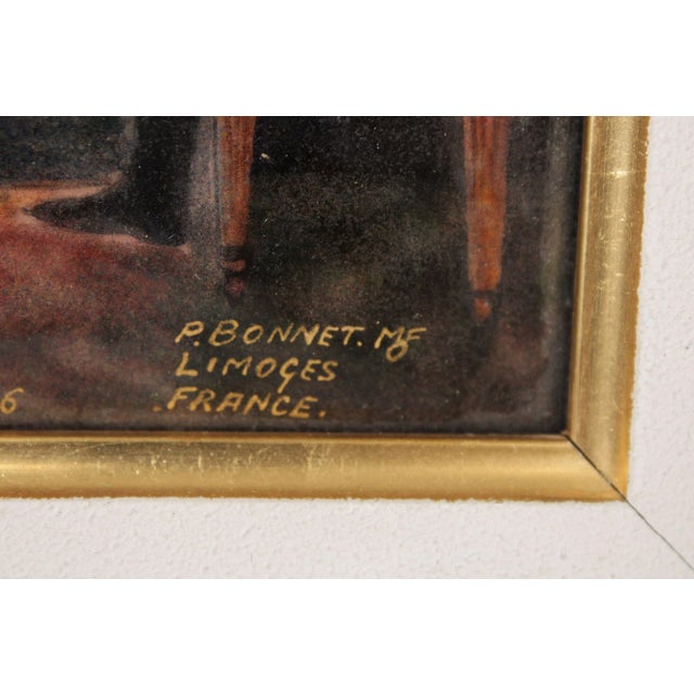 Pierre Bonnet 'Signing of Declaration of Independence' Limoges France Enamel Wall Plaque For Sale - Image 11 of 13