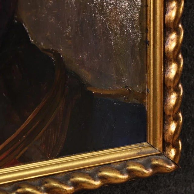 Vass E., Portrait of a Soldier, 1915, Oil on Cardboard For Sale - Image 9 of 16