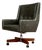 “Holperin” Armchair in Green Leather & Rosewood, Sergio Rodrigues for Oca, 1962 - Lot 364A For Sale