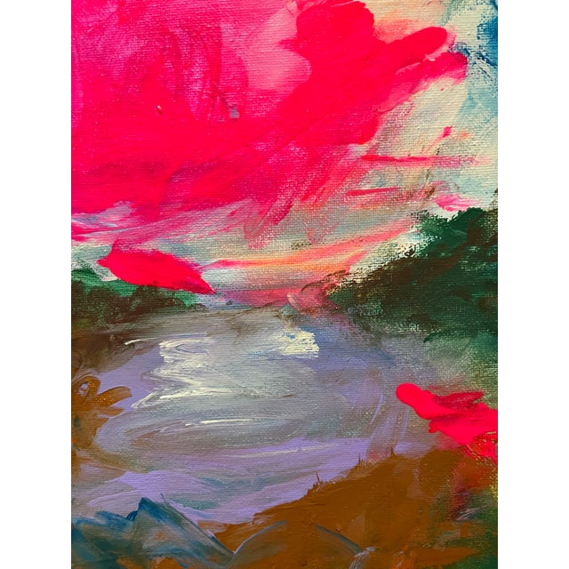 Abstract Where Light Falls – Original Abstract Landscape on Canvas by Heather Dawn Batchelor For Sale - Image 3 of 5