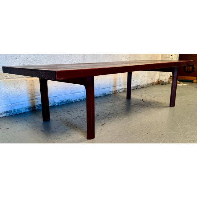 Mid 20th Century Danish Rosewood Coffee Table, Attributed to Designer Illum Wikkelsø For Sale - Image 4 of 8