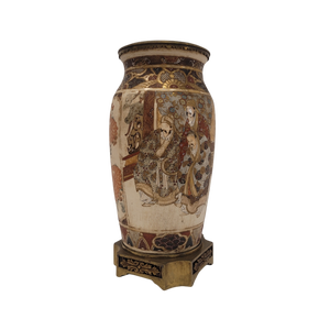 Japanese Vase with Ormolu and Satsuma Porcelain, 1880