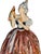 Capodimonte Bertolotti Capodimonte Signed Arturo Pannunzio Porcelain Rococo Lady With a Parrot Table Lamp For Sale - Image 4 of 18
