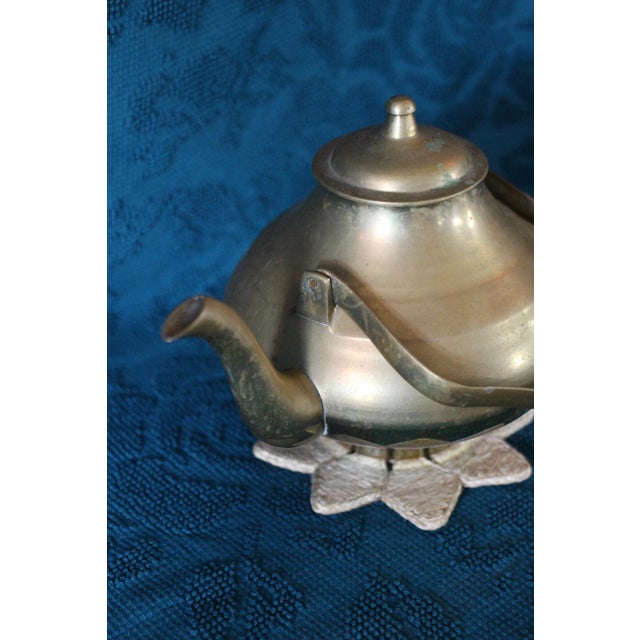 Mid-Century Modern 1970s Mid-Century Modern Brass Teapot For Sale - Image 3 of 10